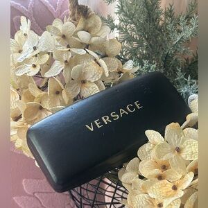 Versace Black Hard Eyeglasses Sunglasses Case Timeless‎ Well Made